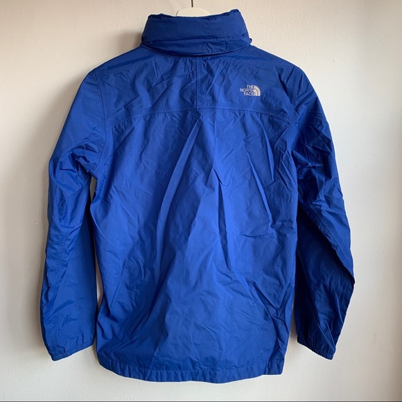 The North Face blue rain coat boys size L 14/16 - Picture 2 of 8